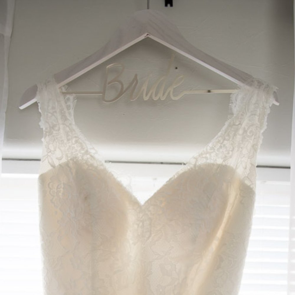 Plus size custom high low wedding dress